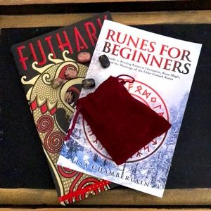Rune and Futhark Books, with Futhark Runes bundle